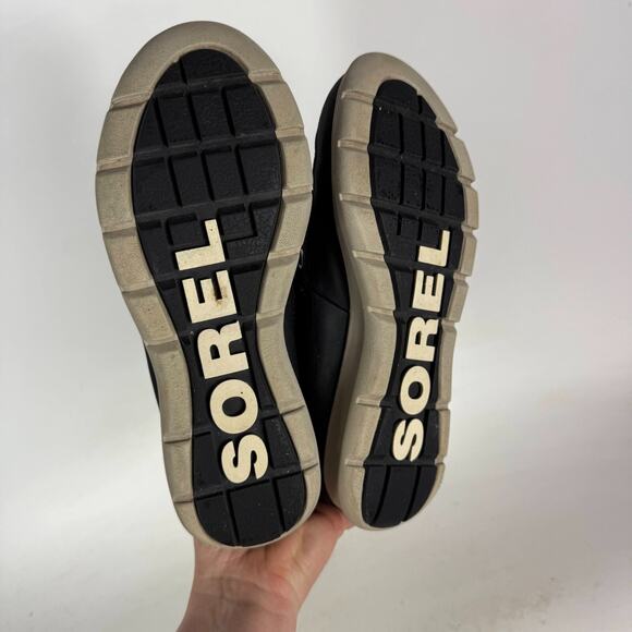 Sorel Explorer Winter Boots Womens 7 Black Lace-Up Ankle Waterproof Casual - Picture 8 of 10